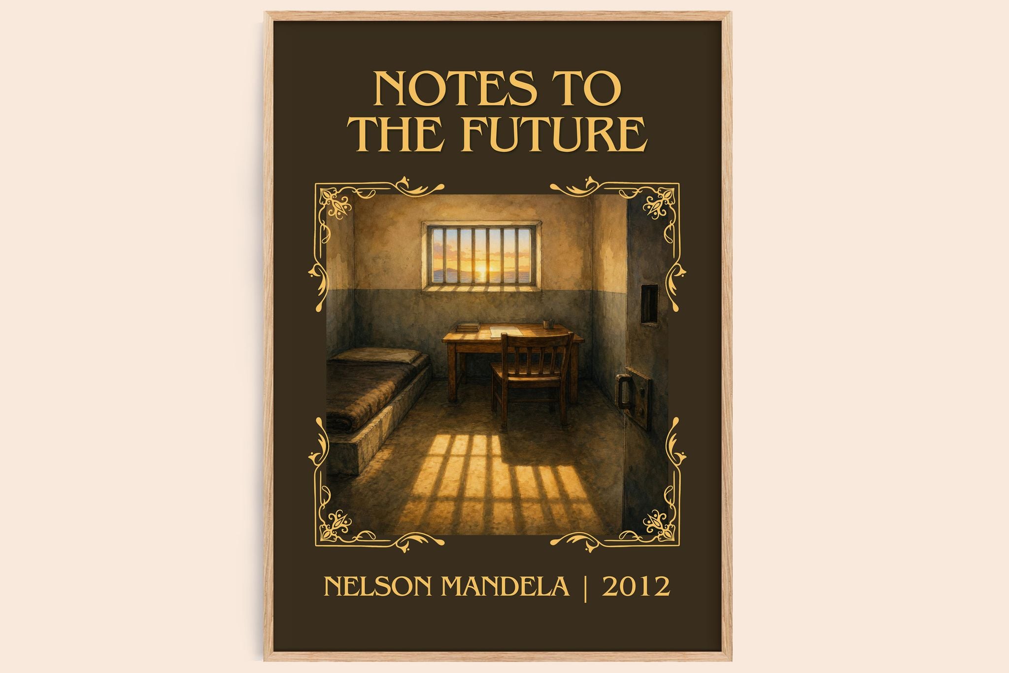 Notes to the future Classic Book Art Print by Nelson Mandela
