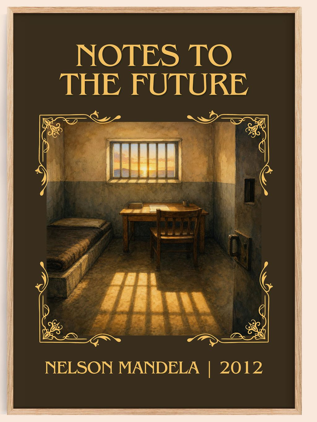 Notes to the future Classic Book Art Print by Nelson Mandela – book poster