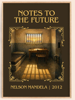 Notes to the future Classic Book Art Print by Nelson Mandela – book poster