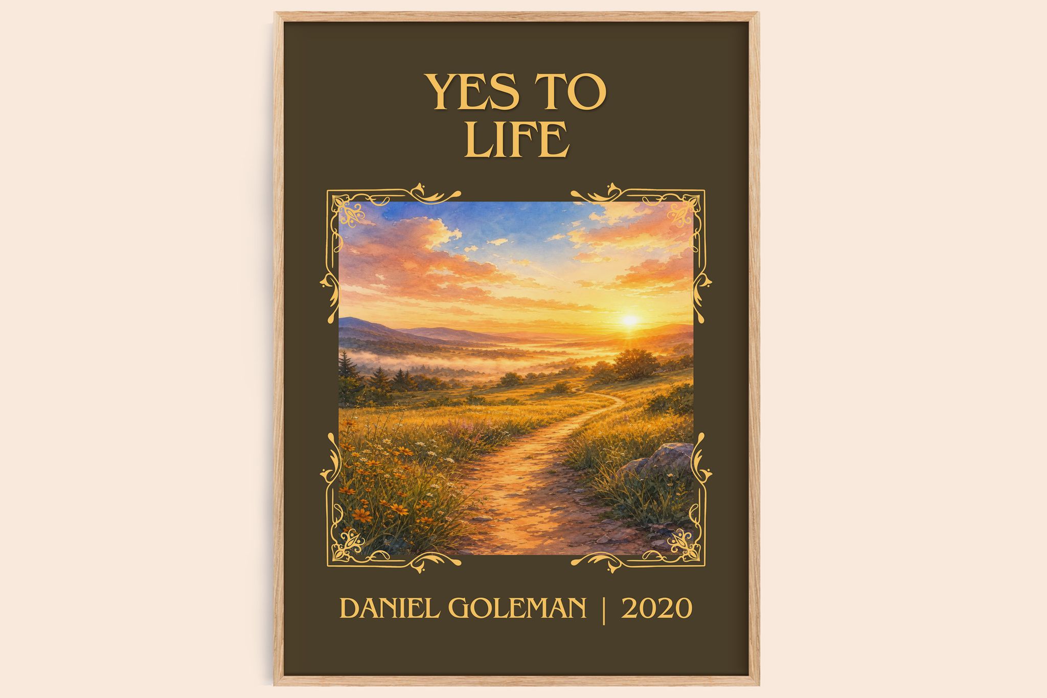 Yes to Life Classic Book Art Print by Daniel Goleman