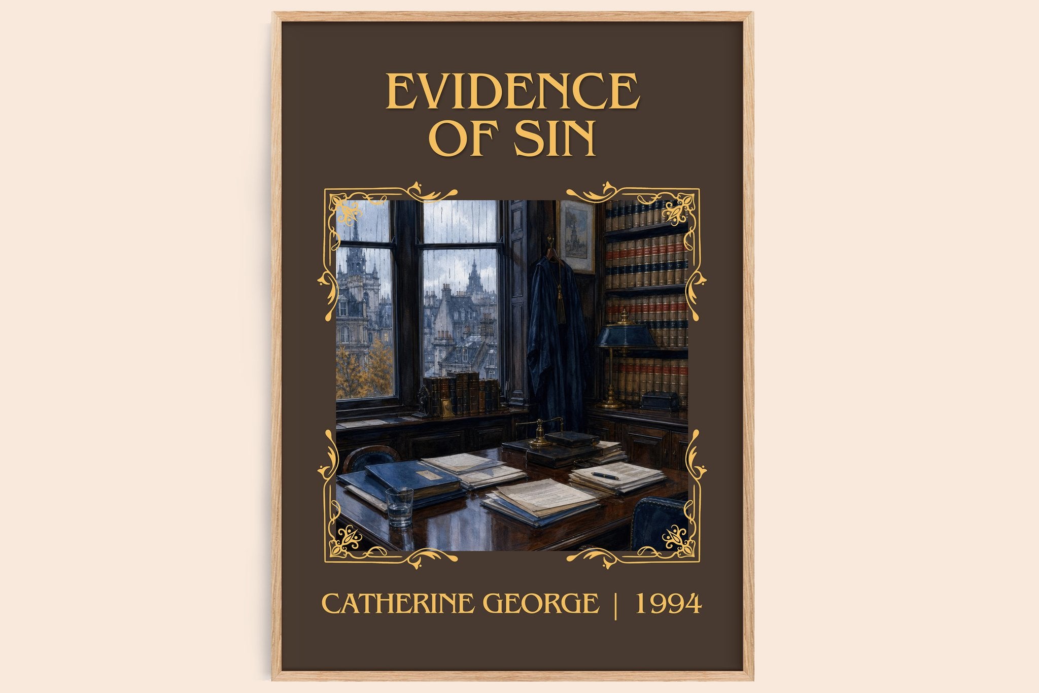 Evidence of Sin Classic Book Art Print by Catherine George