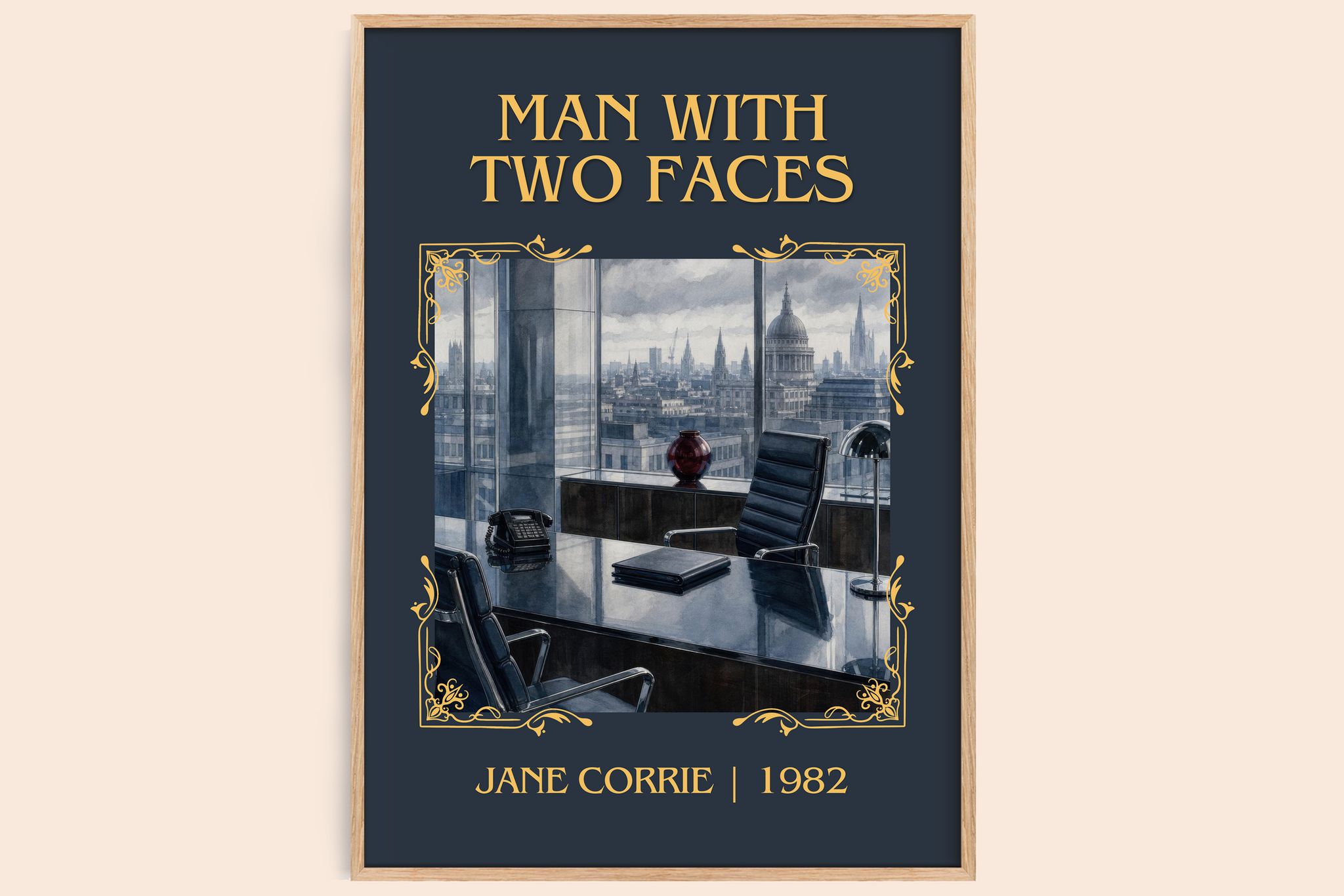 Man with two faces Classic Book Art Print by Jane Corrie