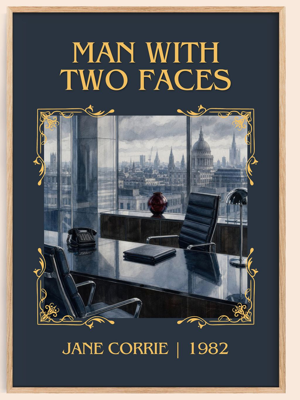 Man with two faces Classic Book Art Print by Jane Corrie – book poster