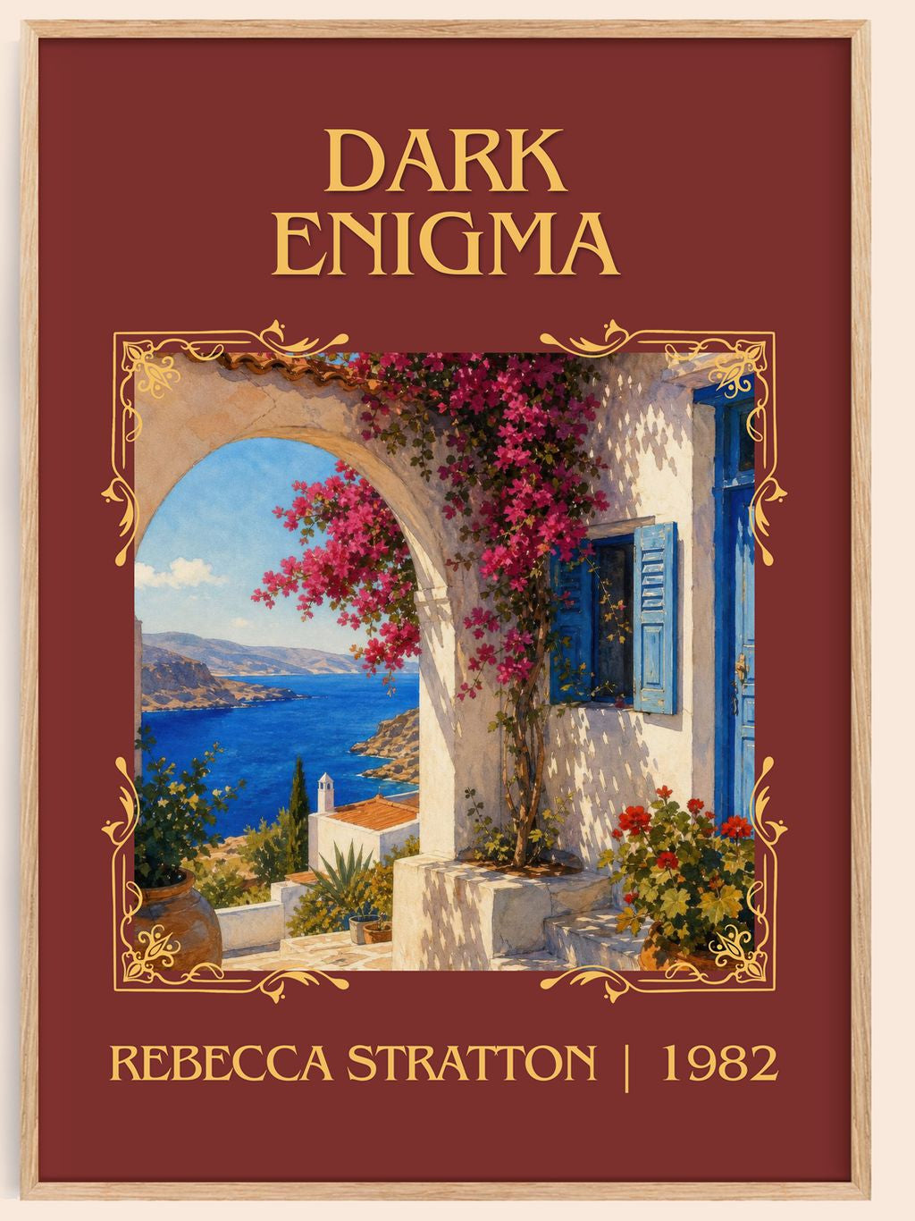 Dark Enigma Classic Book Art Print by Rebecca Stratton – book poster