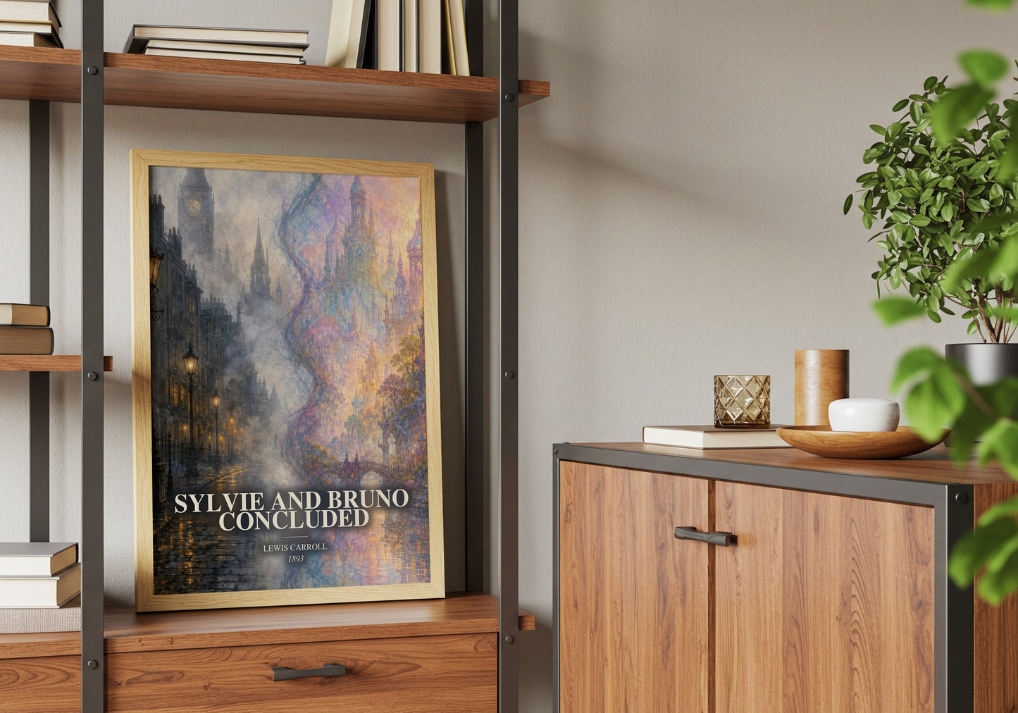 Sylvie And Bruno Concluded book watercolour illustration paper finish options – matte satin gloss