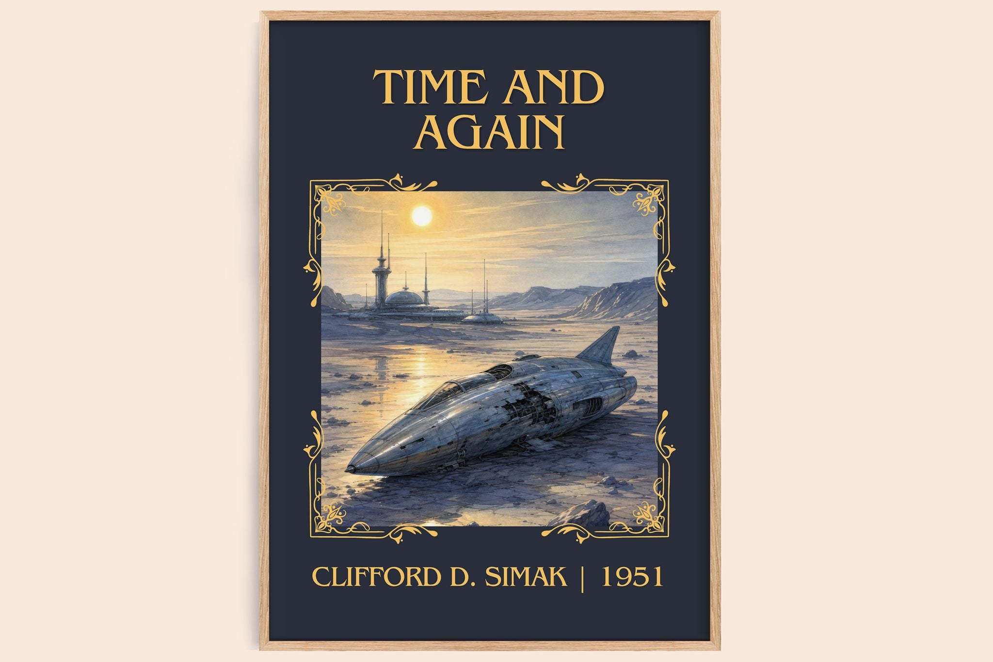 Time and again Classic Book Art Print by Clifford D. Simak