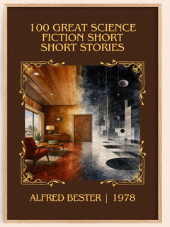 100 Great Science Fiction Short Short Stories Classic Book Art Print by Alfred Bester – book poster