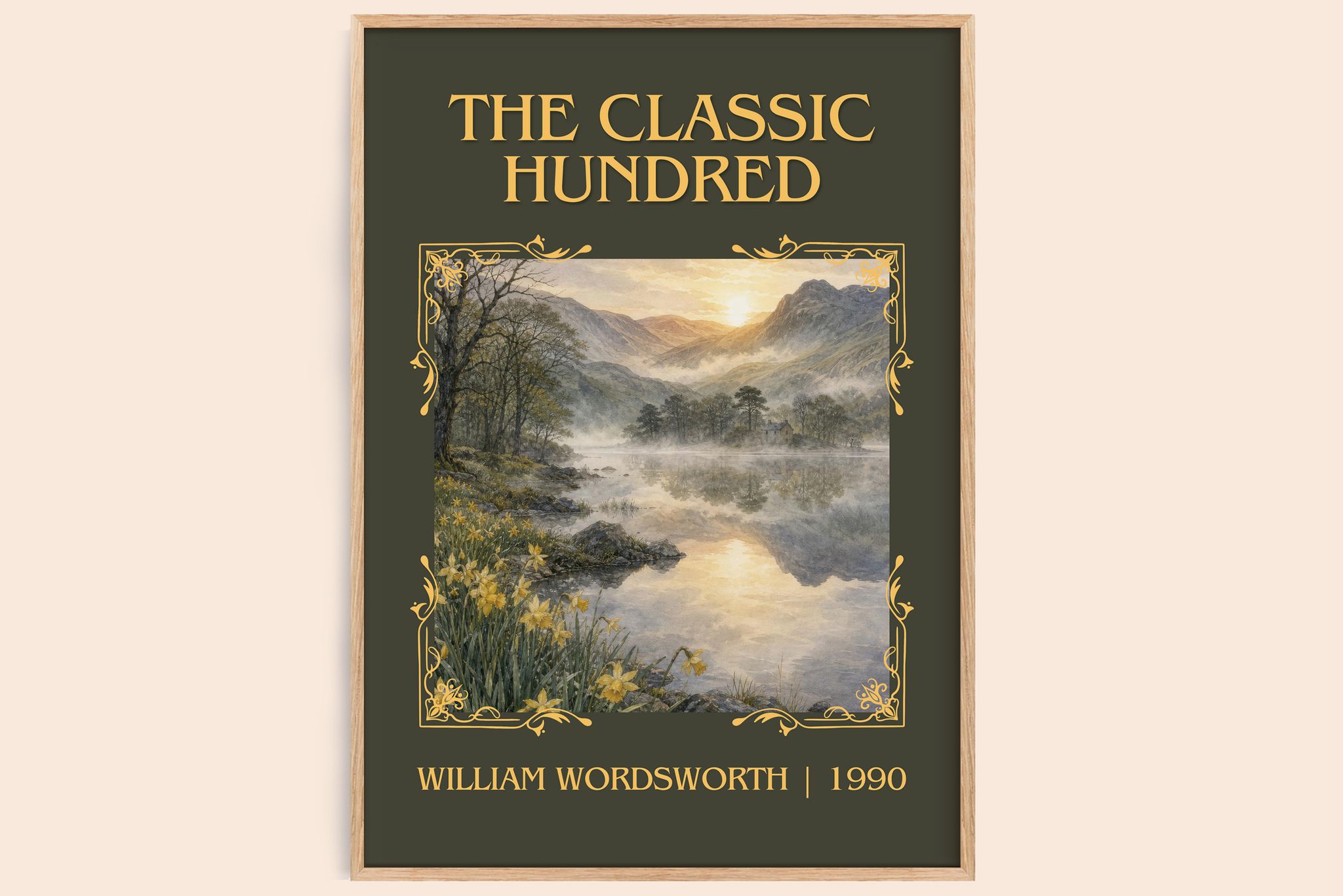 The Classic Hundred Classic Book Art Print by William Wordsworth