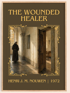 The wounded healer Classic Book Art Print by Henri J. M. Nouwen – book poster