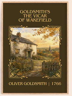 Goldsmith's The vicar of Wakefield Classic Book Art Print by Oliver Goldsmith – book poster
