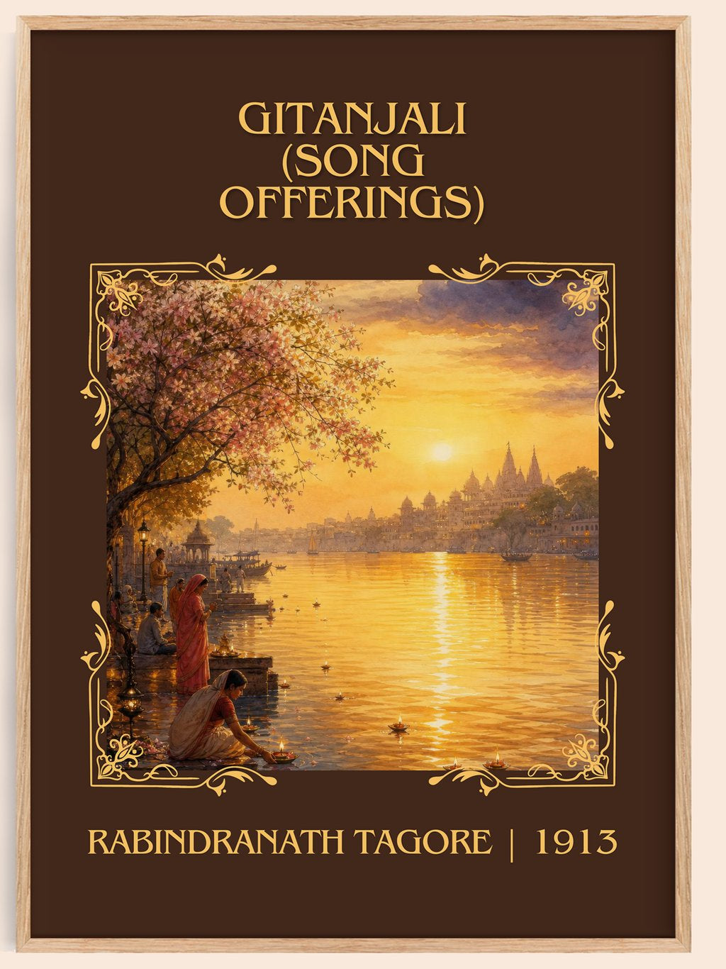 Gitanjali (song offerings) Classic Book Art Print by R. Tagore – book poster