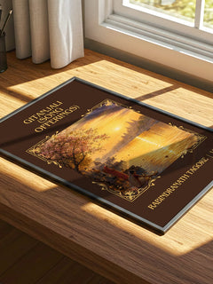 Gitanjali (song offerings) Classic Book Art Print by R. Tagore – print on a sunlit desk