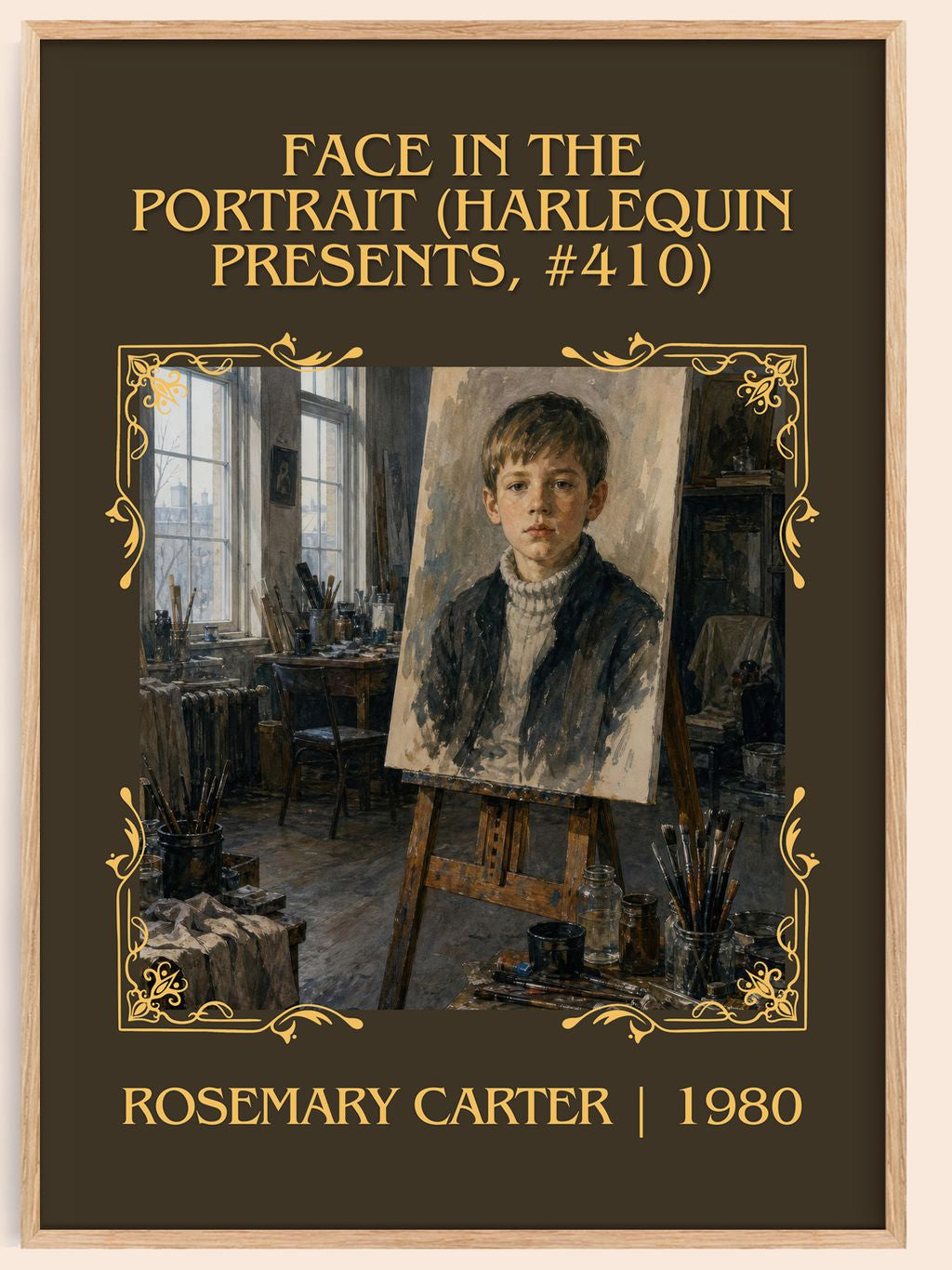 Face in the Portrait (Harlequin Presents, #410) Classic Book Art Print by Rosemary Carter – book poster