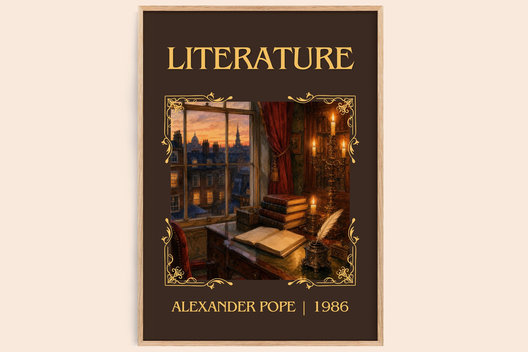 Literature Classic Book Art Print by Alexander Pope