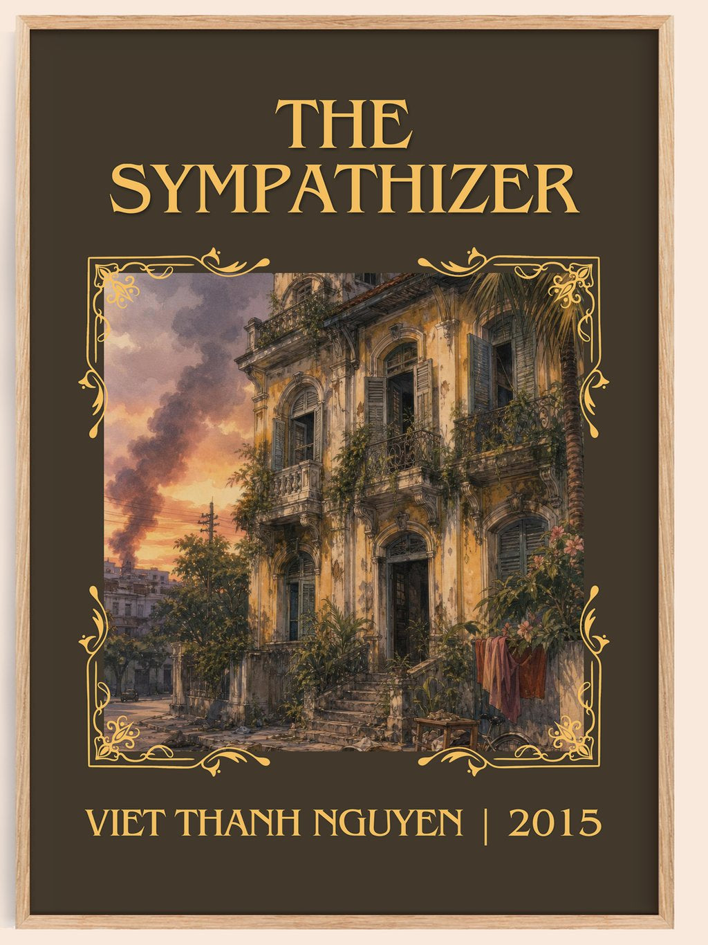 The Sympathizer Classic Book Art Print by Viet Thanh Nguyen – book poster
