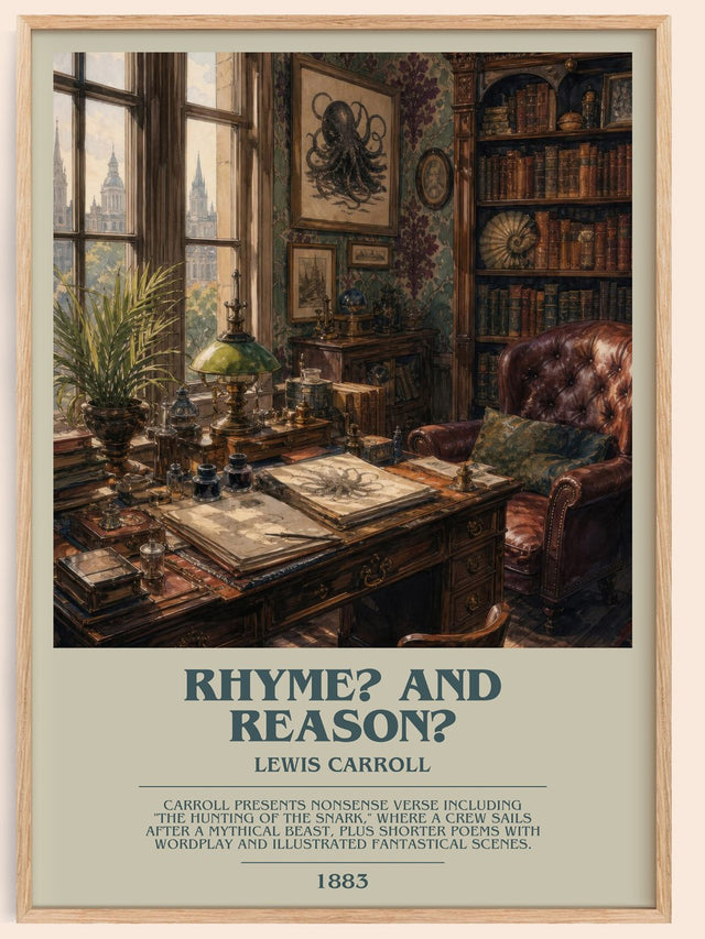 Rhyme? And Reason? Bookish Wall Art by Lewis Carroll