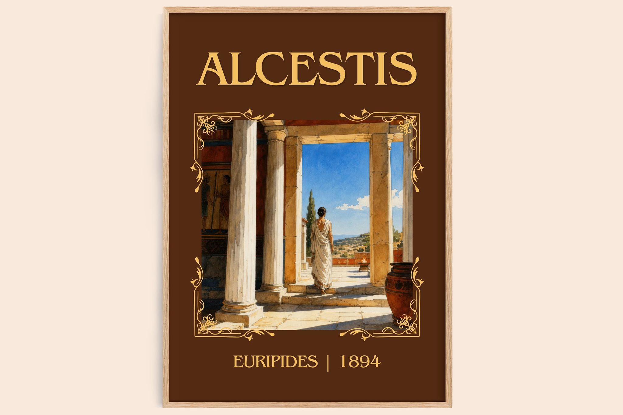 Alcestis Classic Book Art Print by Euripides