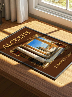 Alcestis Classic Book Art Print by Euripides – print on a sunlit desk