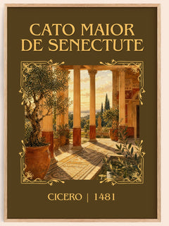 Cato maior de senectute Classic Book Art Print by Cicero – book poster