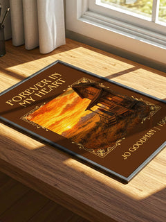 Forever in my heart Classic Book Art Print by Jo Goodman – print on a sunlit desk
