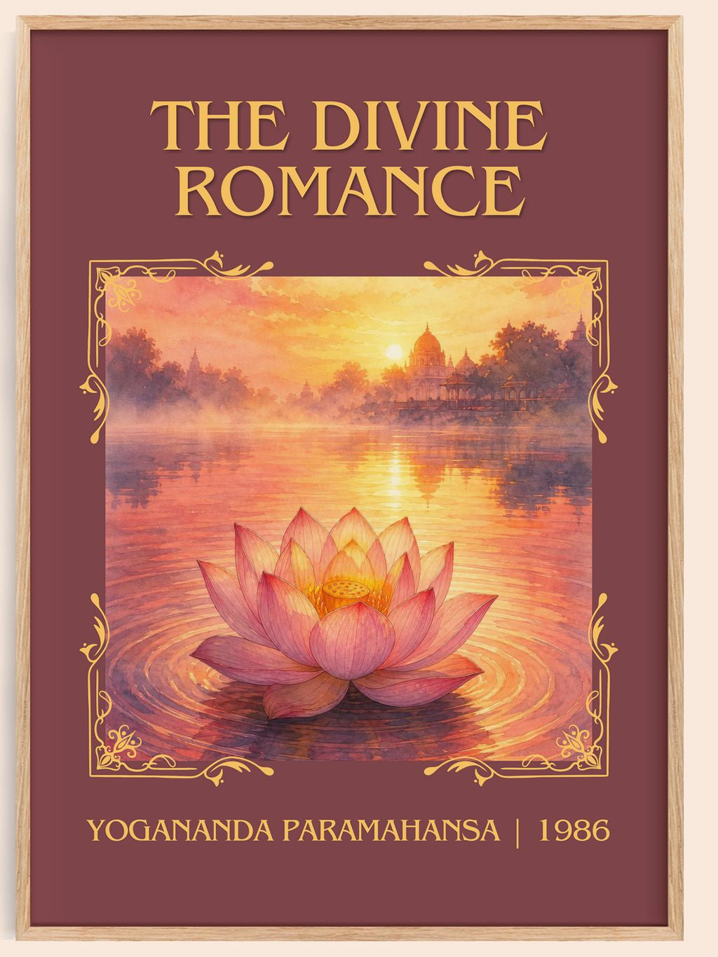 The divine romance Classic Book Art Print by Yogananda Paramahansa – book poster