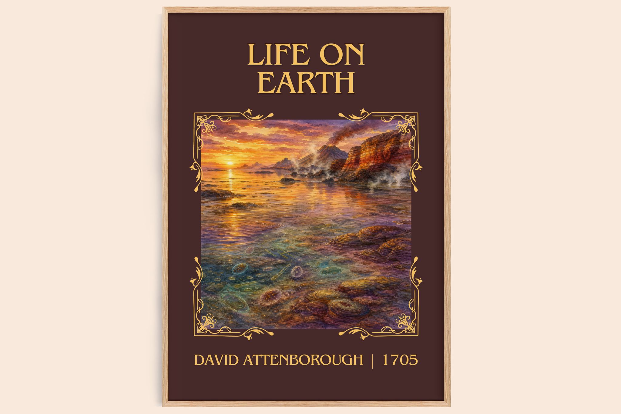 Life on Earth Classic Book Art Print by David Attenborough