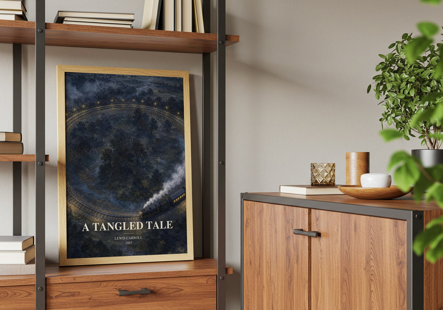 A Tangled Tale book watercolour illustration paper finish options – matte satin gloss