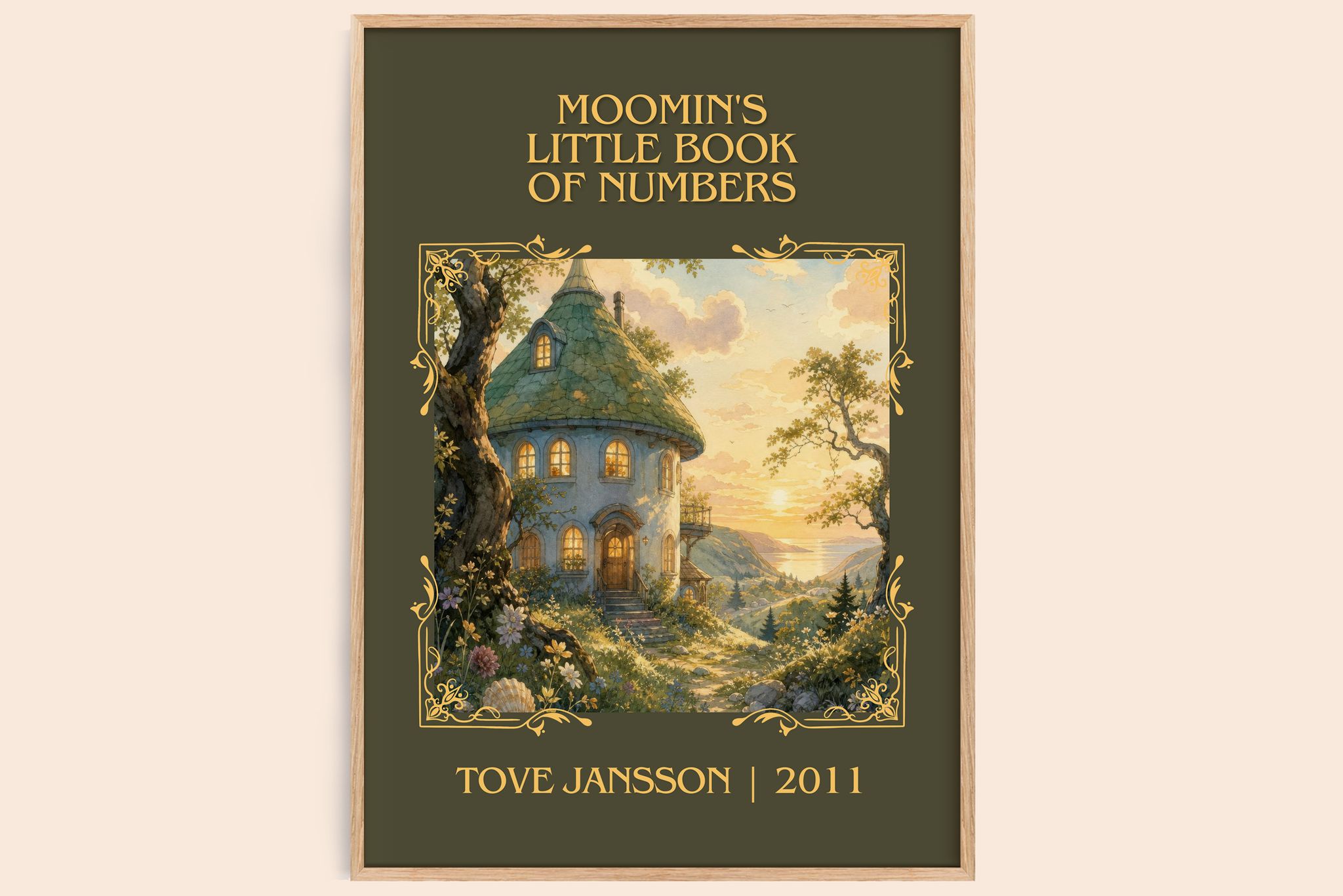 Moomin's little book of numbers Classic Book Art Print by Tove Jansson