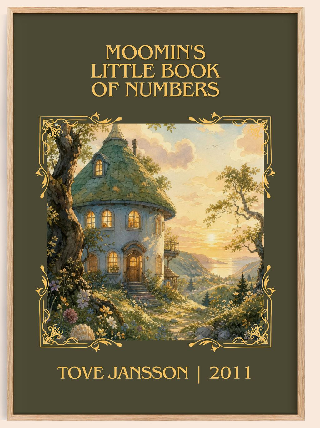 Moomin's little book of numbers Classic Book Art Print by Tove Jansson – book poster