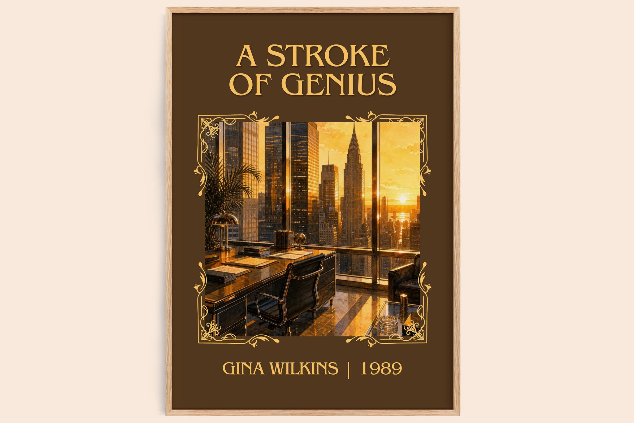A Stroke Of Genius Classic Book Art Print by Gina Wilkins