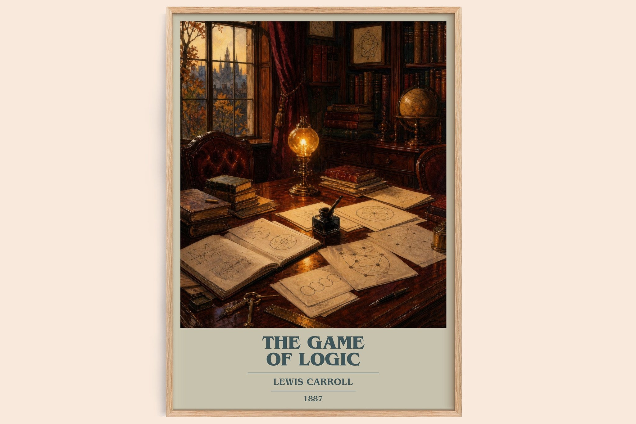 The Game Of Logic Book Cover Poster by Lewis Carroll