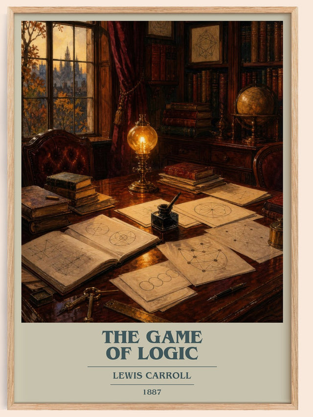 The Game Of Logic Book Cover Poster by Lewis Carroll