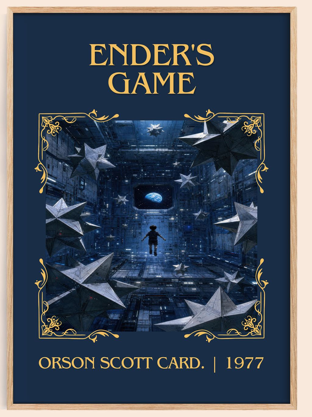 Ender's Game Classic Book Art Print by Orson Scott Card. – book poster