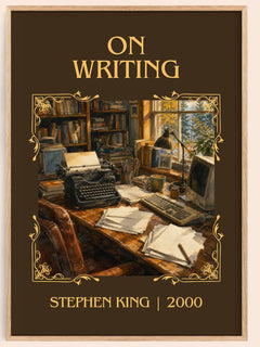 On Writing Classic Book Art Print by Stephen King – book poster