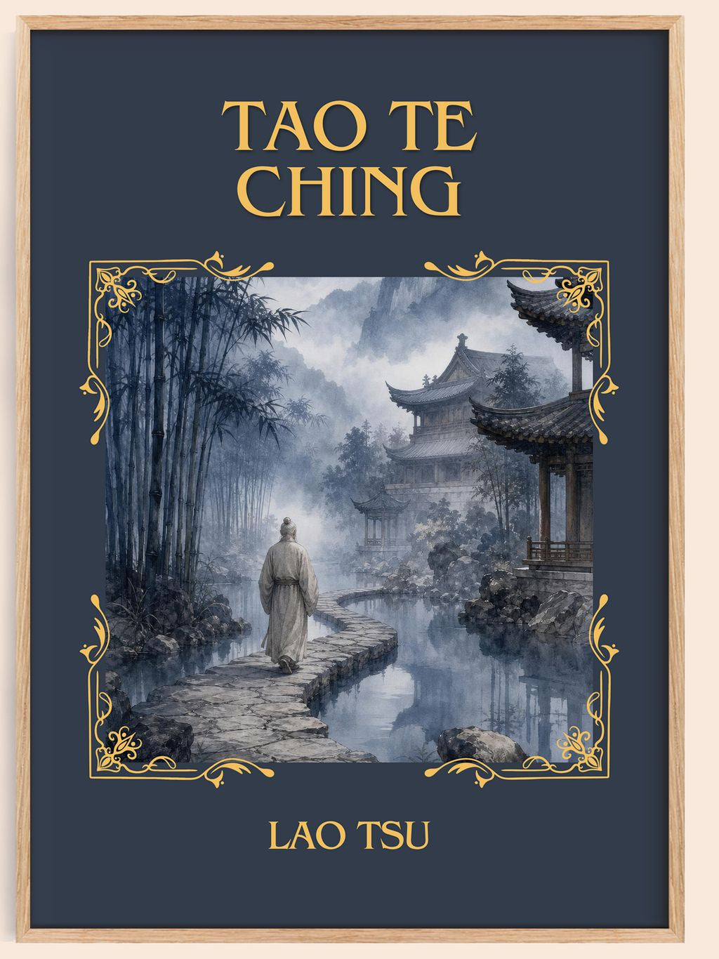 Tao Te Ching Classic Book Art Print by Lao Tsu – book poster
