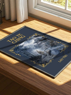 Tao Te Ching Classic Book Art Print by Lao Tsu – print on a sunlit desk