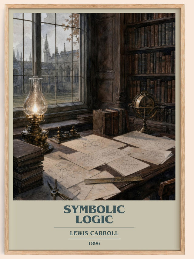 Symbolic Logic Book Cover Poster by Lewis Carroll