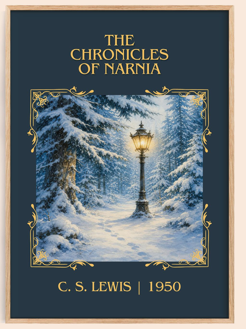 The Chronicles of Narnia Classic Book Art Print by C. S. Lewis – book poster
