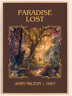 Paradise Lost Classic Book Art Print by John Milton – book poster