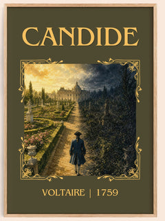 Candide Classic Book Art Print by Voltaire – book poster