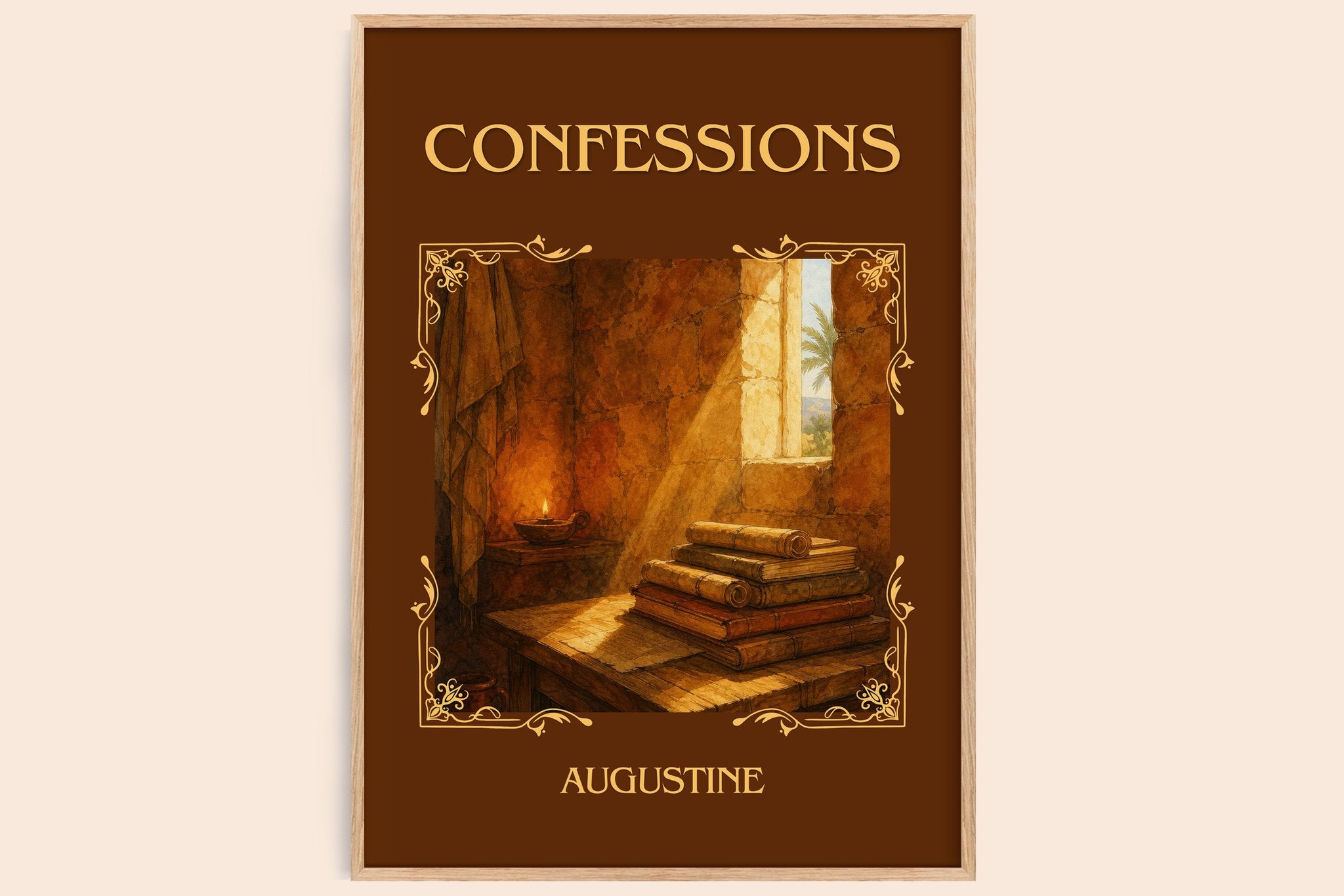 Confessions Classic Book Art Print by Augustine