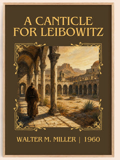 A Canticle for Leibowitz Classic Book Art Print by Walter M. Miller – book poster