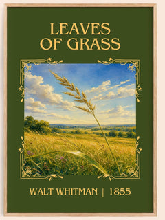 Leaves of Grass Classic Book Art Print by Walt Whitman – book poster