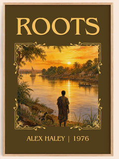 Roots Classic Book Art Print by Alex Haley – book poster