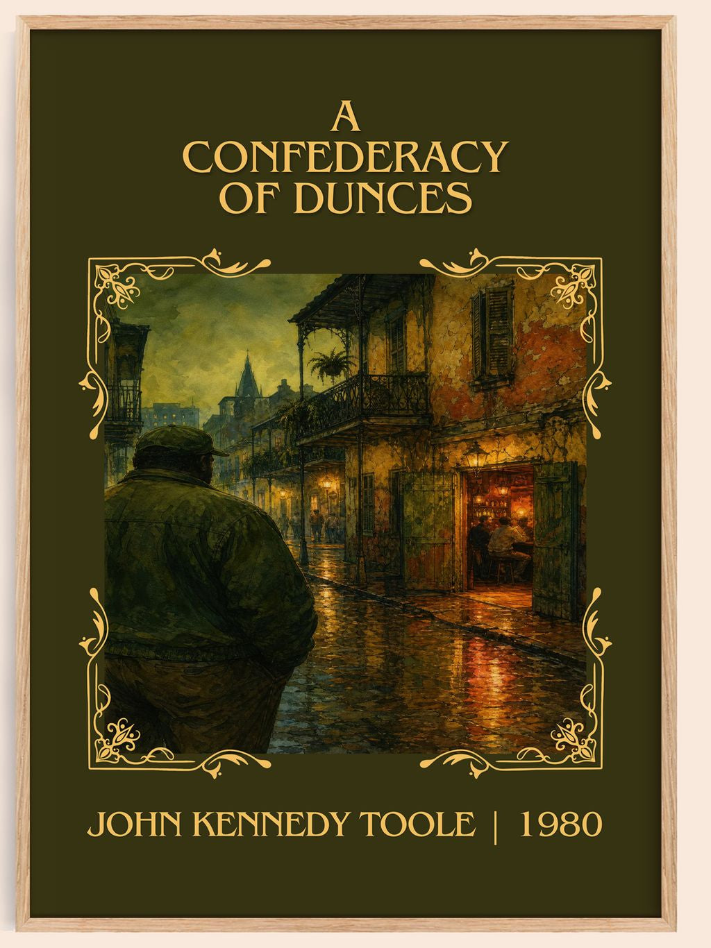 A Confederacy of Dunces Classic Book Art Print by John Kennedy Toole – book poster
