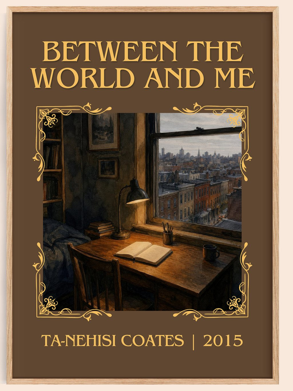 Between the World and Me Classic Book Art Print by Ta-Nehisi Coates – book poster