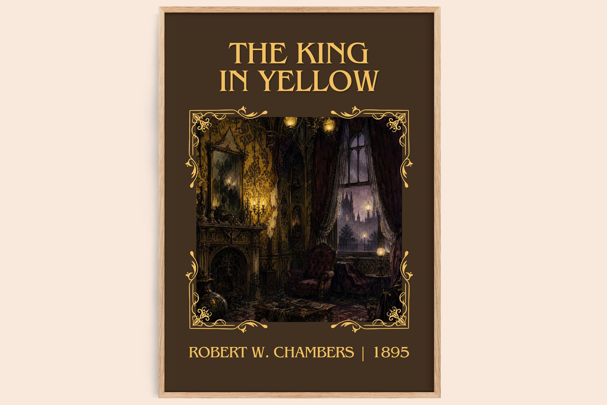 The King In Yellow Classic Book Art Print by Robert W. Chambers