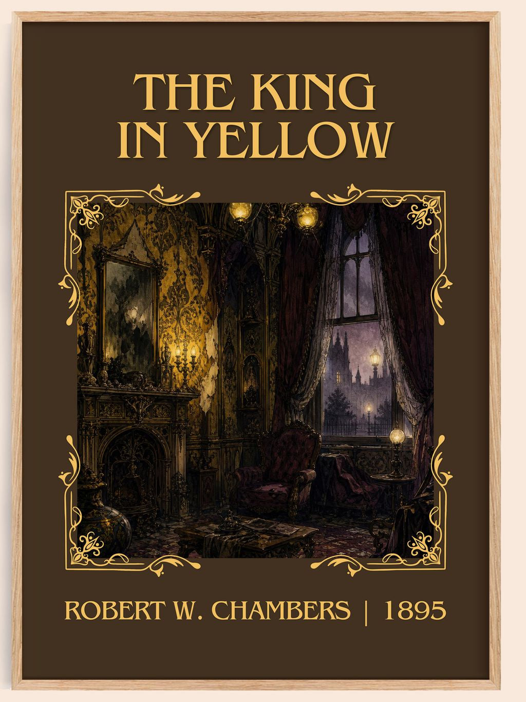 The King In Yellow Classic Book Art Print by Robert W. Chambers – book poster