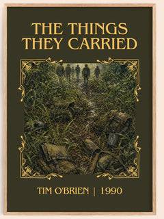 The Things They Carried Classic Book Art Print by Tim O'Brien – book poster