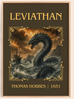 Leviathan Classic Book Art Print by Thomas Hobbes – book poster